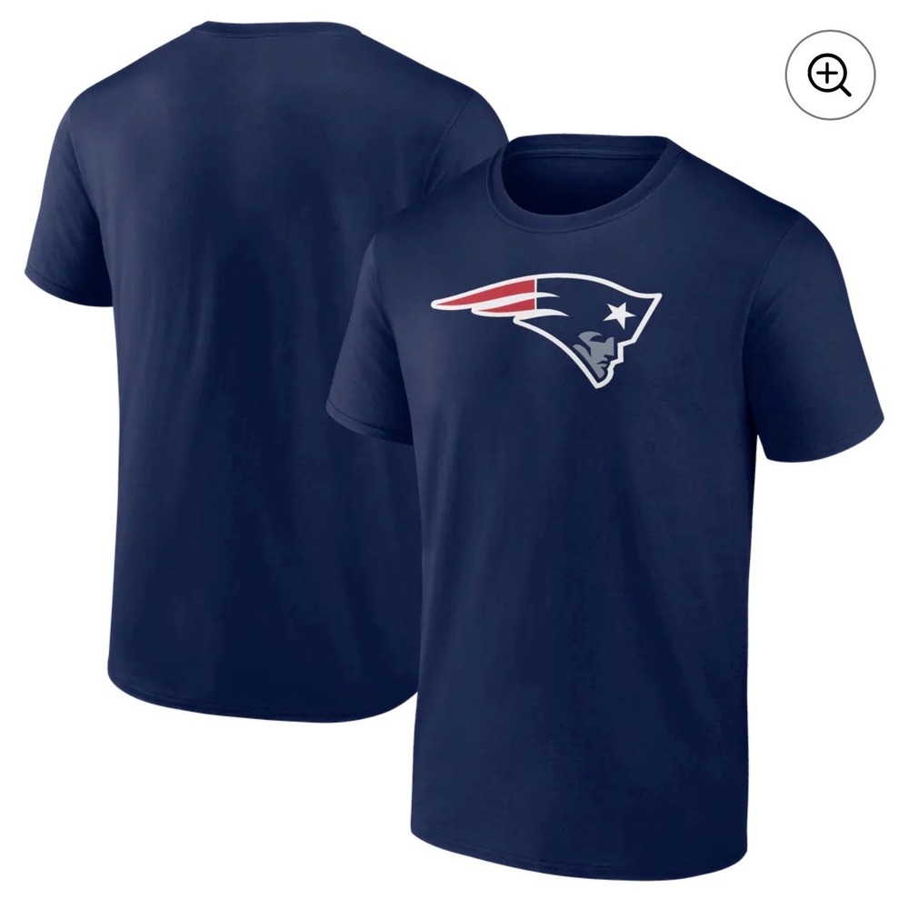 NFL Team Apparel Patriots T-Shirt Mens XXL Navy Blue NWT Combine Authentic